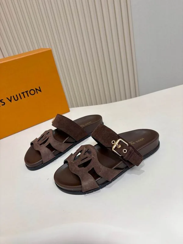 LV mns0704 Cutout-Strap Slide Sandals, source view 6, SKU mns0704
