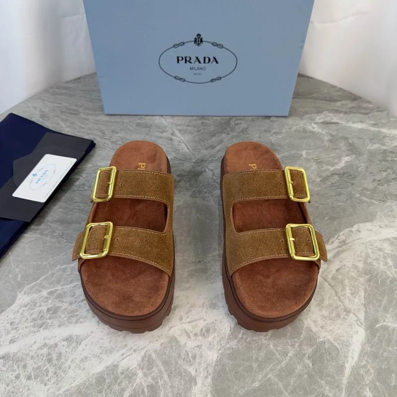 Prada mns0712 Platform Double-Buckle Slides, source view 5, SKU mns0712