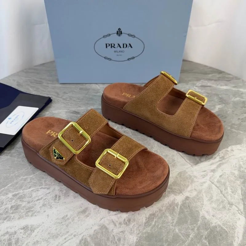 Prada mns0712 Platform Double-Buckle Slides, source view 6, SKU mns0712