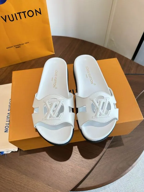 LV mns0761 Cutout Logo Double-Strap Slide Sandals, source view 5, SKU mns0761