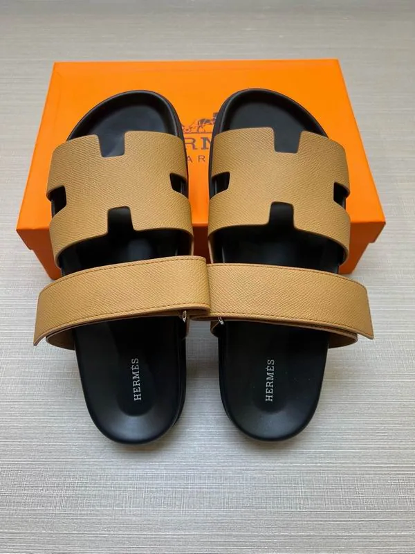 Hermes mns0712 H-Cutout Double-Strap Slides, source view 2, SKU mns0712