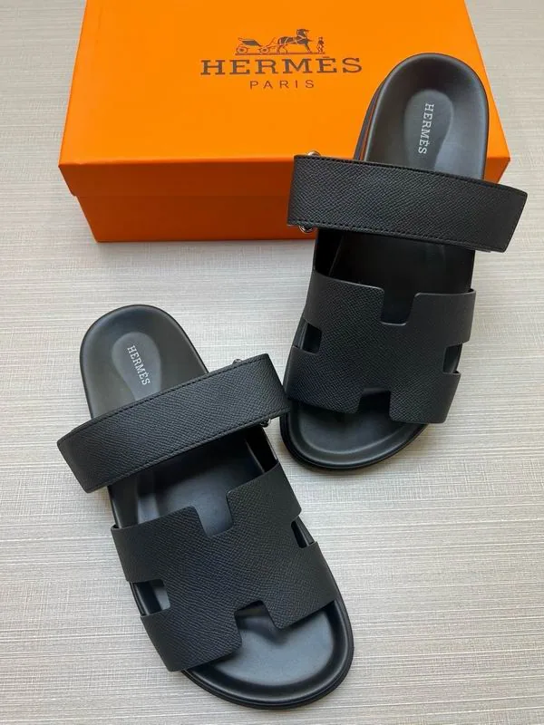 Hermes mns0712 H-Cutout Double-Strap Slides, source view 3, SKU mns0712