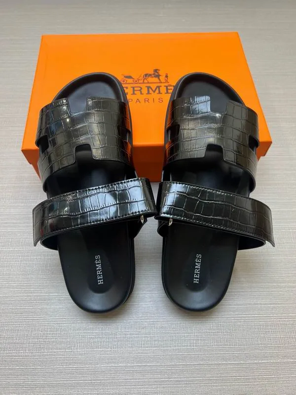 Hermes mns0712 H-Cutout Double-Strap Slides, source view 4, SKU mns0712