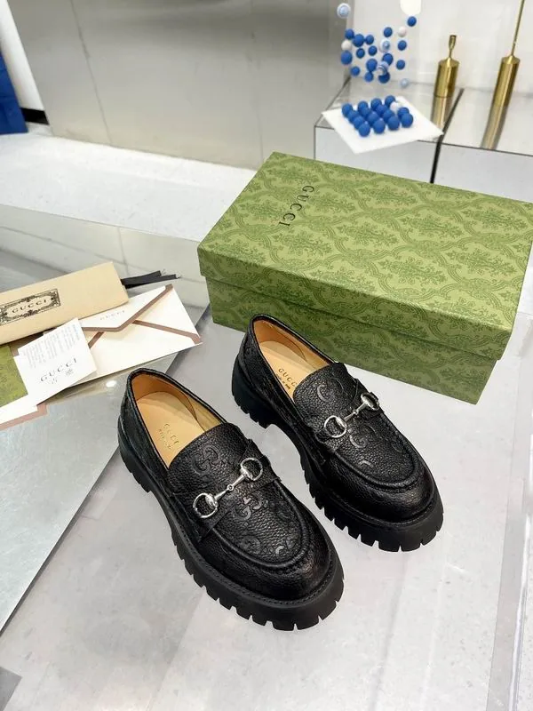Gucci mns0702 Lug-Sole Horsebit Loafers, source view 1, SKU mns0702