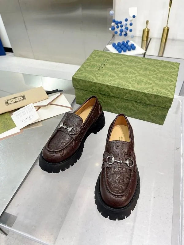 Gucci mns0702 Lug-Sole Horsebit Loafers, source view 4, SKU mns0702