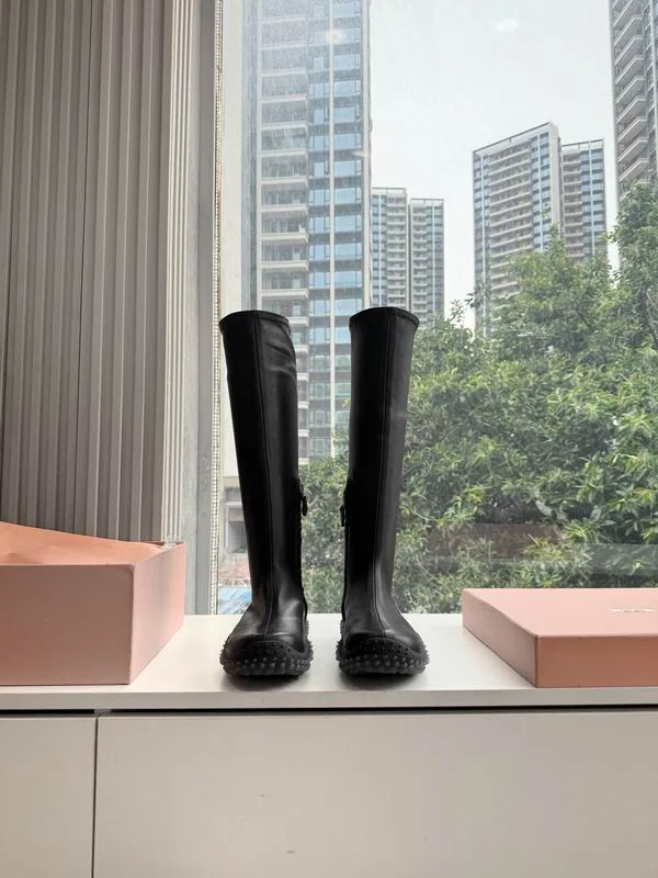 MiuMiu mns0702 Tall Pull-On Boots, source view 3, SKU mns0702