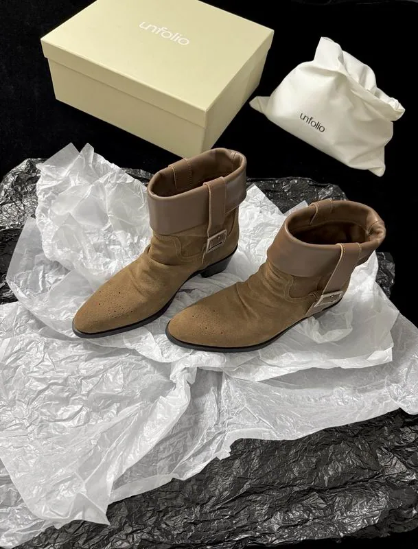 unfolio mns0701 Suede-Look Low-Top Sneakers, source view 2, SKU mns0701