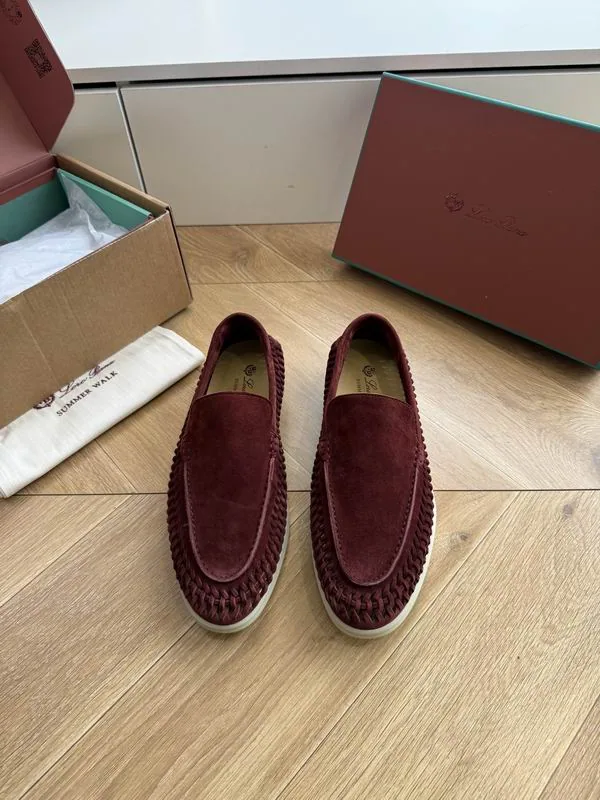 Loro Piana mns0707 Woven Slip-On Loafers, source view 5, SKU mns0707