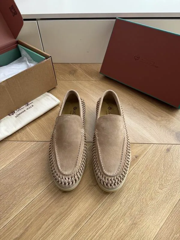 Loro Piana mns0707 Woven Slip-On Loafers, source view 6, SKU mns0707