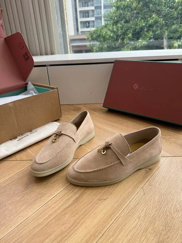 Loro Piana mns0708 Suede-Look Slip-On Loafers, source view 3, SKU mns0708