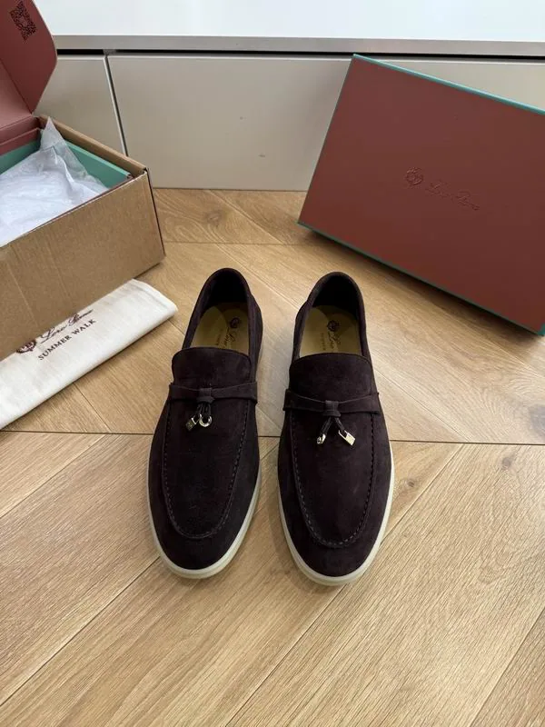 Loro Piana mns0708 Suede-Look Slip-On Loafers, source view 5, SKU mns0708