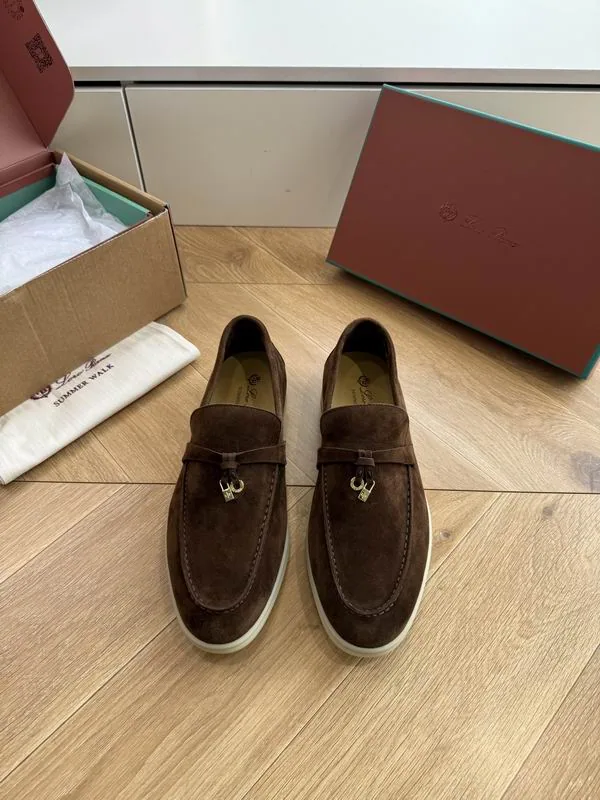 Loro Piana mns0708 Suede-Look Slip-On Loafers, source view 6, SKU mns0708