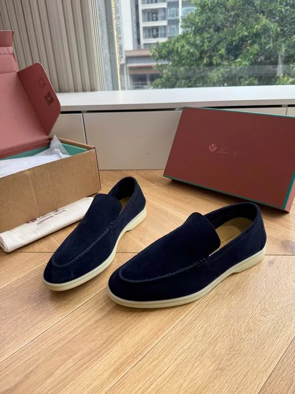 Loro Piana mns0709 Suede-Look Slip-On Loafers, source view 1, SKU mns0709
