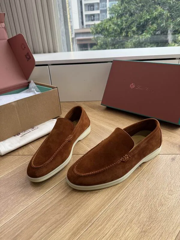 Loro Piana mns0709 Suede-Look Slip-On Loafers, source view 6, SKU mns0709