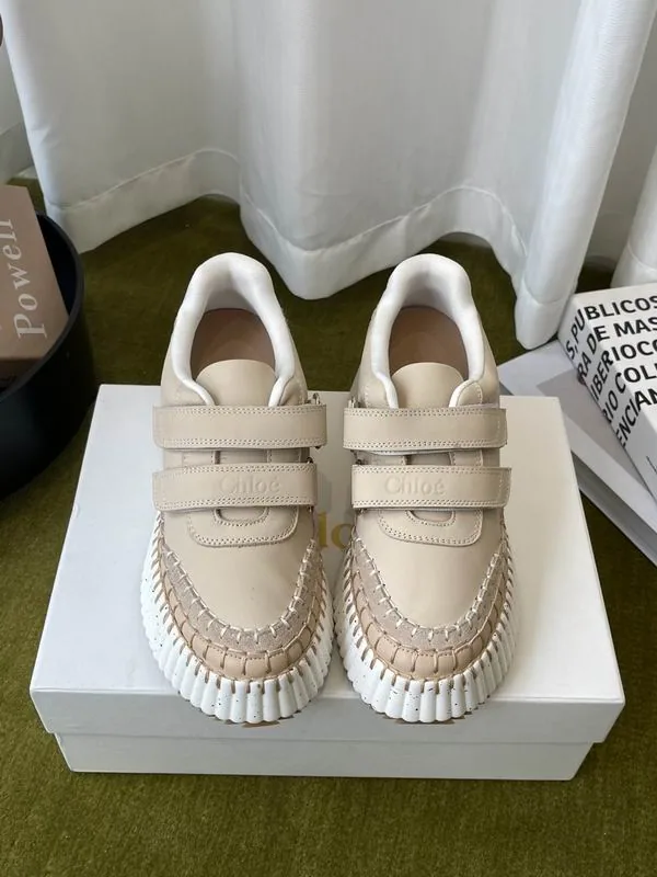Chloe mns0703 Ribbed-Trim Low-Top Sneakers, source view 3, SKU mns0703