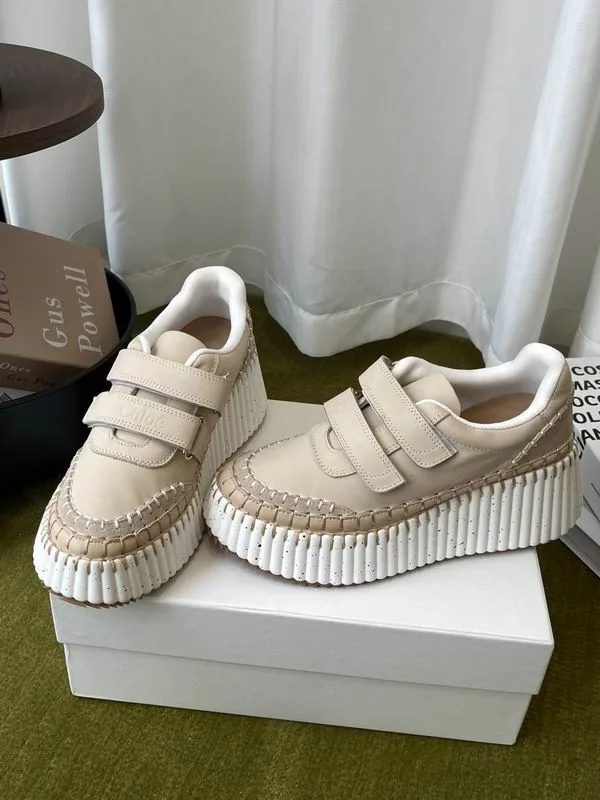 Chloe mns0703 Ribbed-Trim Low-Top Sneakers, source view 4, SKU mns0703