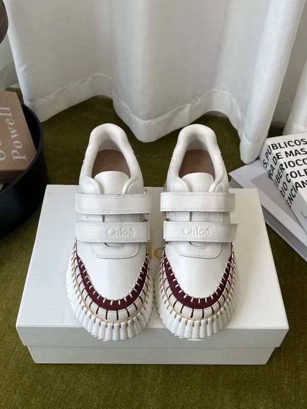 Chloe mns0703 Ribbed-Trim Low-Top Sneakers, source view 5, SKU mns0703