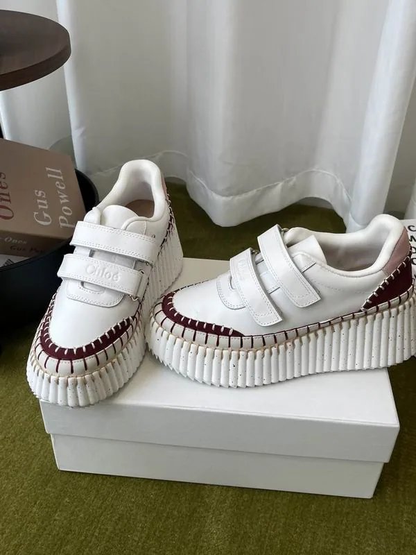 Chloe mns0703 Ribbed-Trim Low-Top Sneakers, source view 6, SKU mns0703