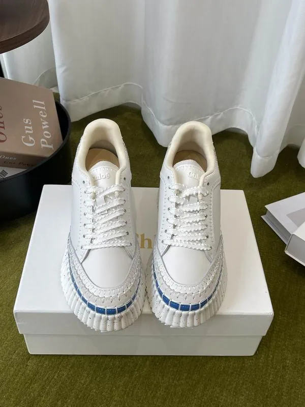 Chloe mns0702 Ribbed-Trim Low-Top Sneakers, source view 5, SKU mns0702
