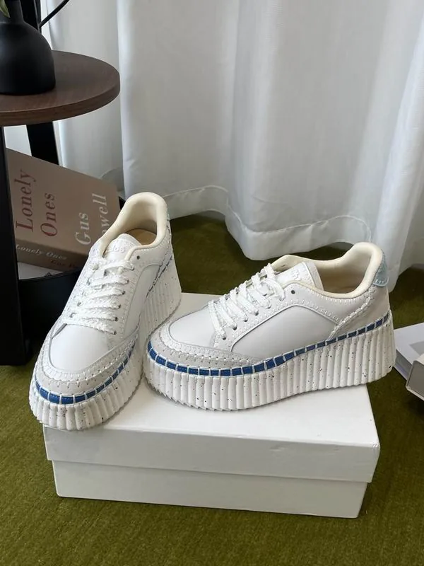 Chloe mns0702 Ribbed-Trim Low-Top Sneakers, source view 6, SKU mns0702