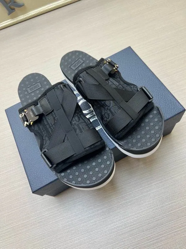 Dior mns0803 Buckle-Strap Slide Sandals, source view 2, SKU mns0803