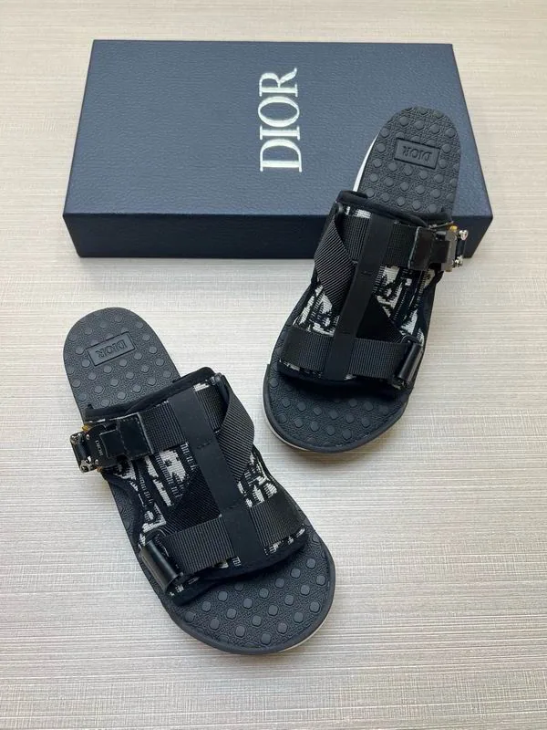 Dior mns0803 Buckle-Strap Slide Sandals, source view 3, SKU mns0803