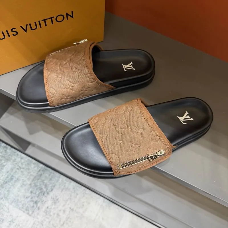 LV mns0759 Embossed Wide-Strap Slides, source view 4, SKU mns0759