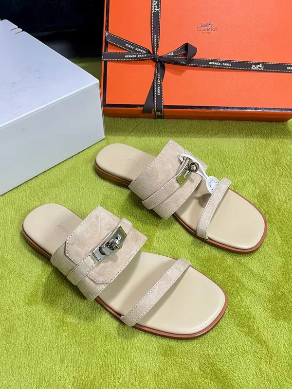 Hermes mns0801 Buckle-Strap Slide Sandals, source view 3, SKU mns0801