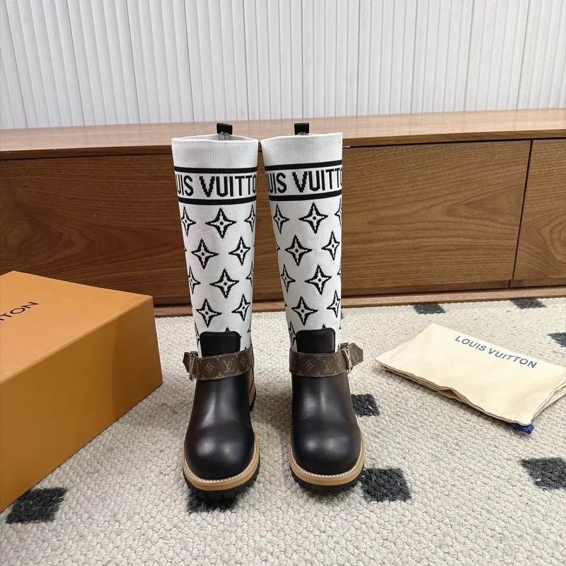 LV mns0806 Monogram Knee-High Boots, source view 5, SKU mns0806