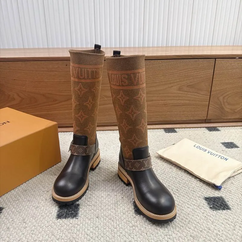 LV mns0806 Monogram Knee-High Boots, source view 6, SKU mns0806