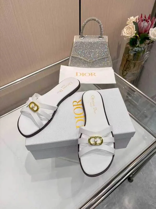 Dior jys23 Charm-Detail Slide Sandals, source view 4, SKU jys23