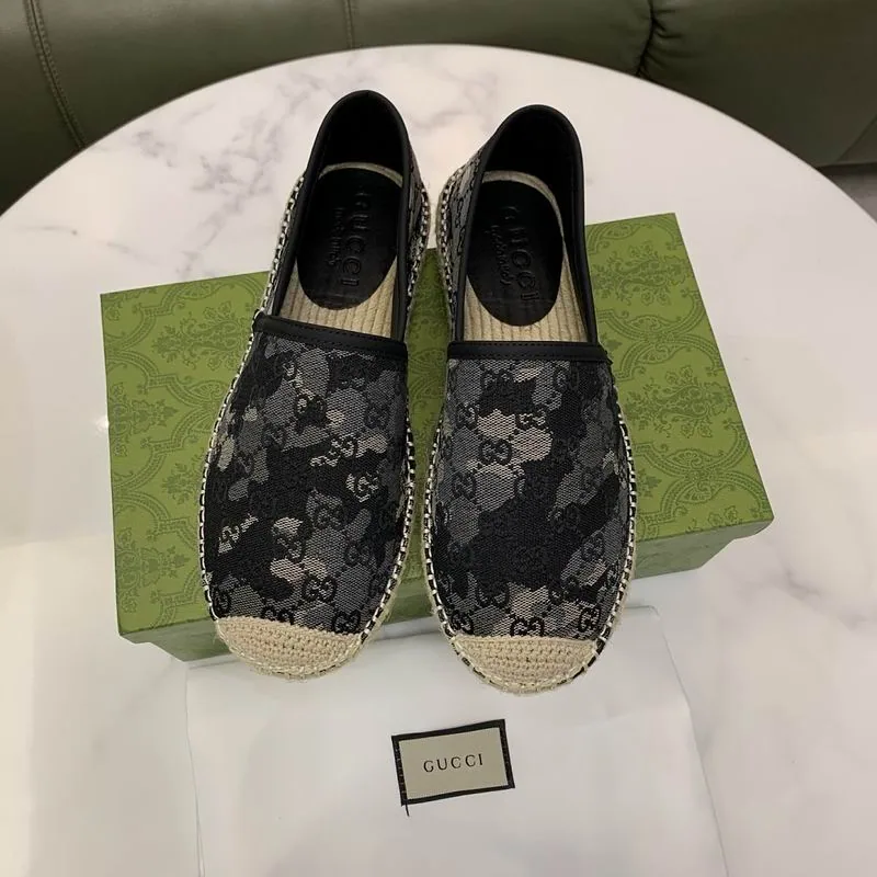 Gucci jys01 Pattern Espadrille Slip-On Shoes, source view 1, SKU jys01
