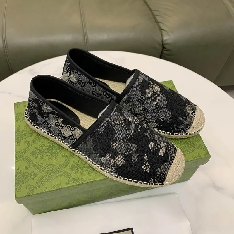 Gucci jys01 Pattern Espadrille Slip-On Shoes, source view 2, SKU jys01