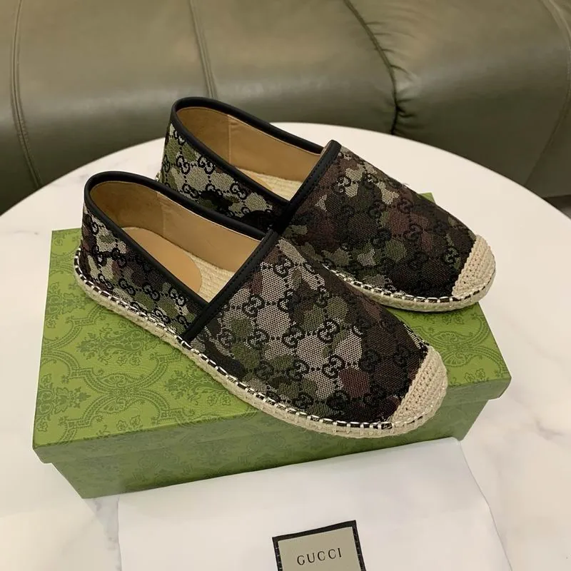 Gucci jys01 Pattern Espadrille Slip-On Shoes, source view 4, SKU jys01