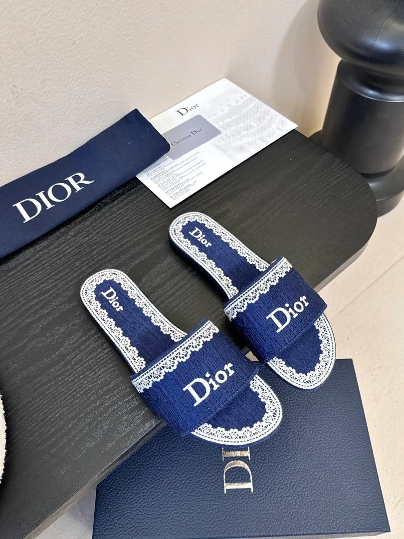 Dior jys35 Letter-Strap Slide Sandals, source view 4, SKU jys35