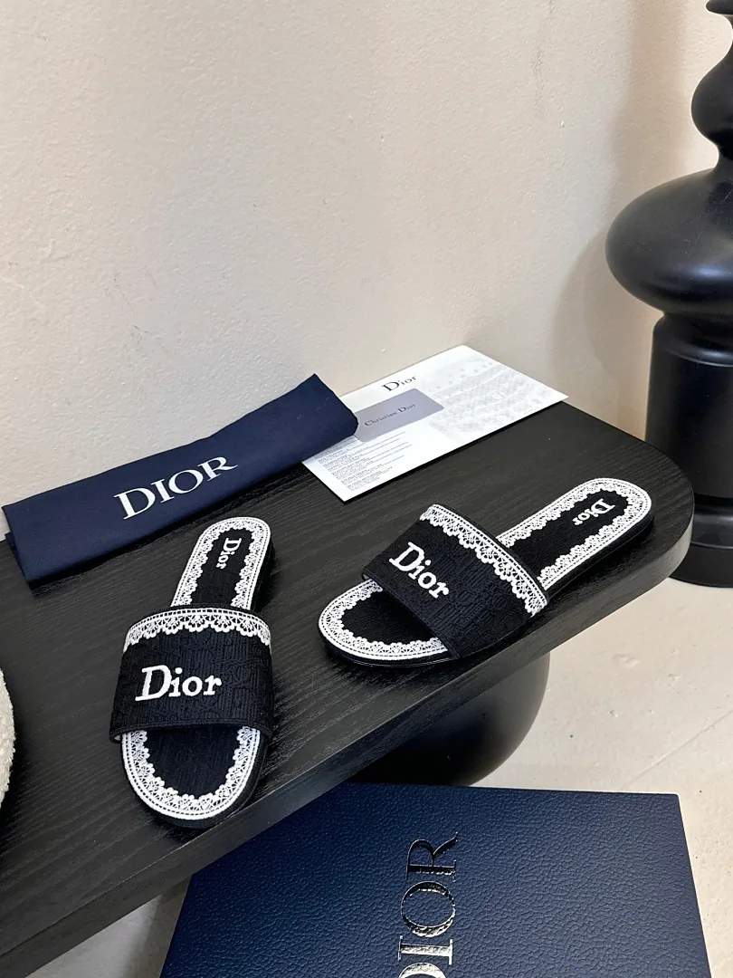 Dior jys35 Letter-Strap Slide Sandals, source view 5, SKU jys35