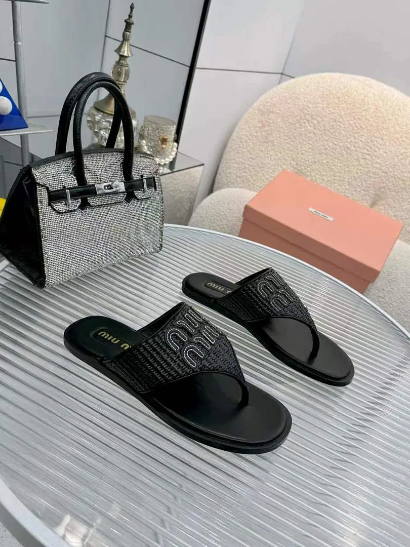 MiuMiu jys01 Logo Slide Sandals, source view 2, SKU jys01