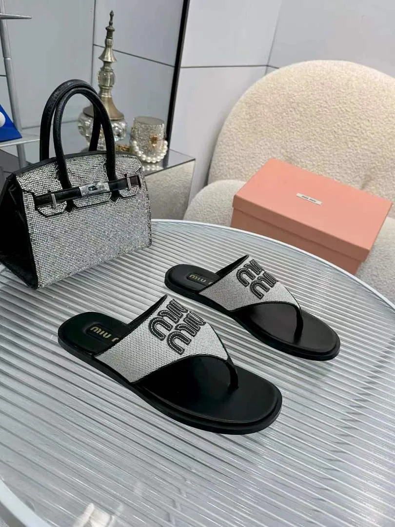 MiuMiu jys01 Logo Slide Sandals, source view 6, SKU jys01
