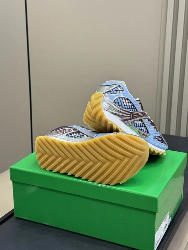 Bottega Veneta MNQ0121 Multicolor Runner Sneakers multicolor runner sneakers with lace-up closure and sculpted sole view 1