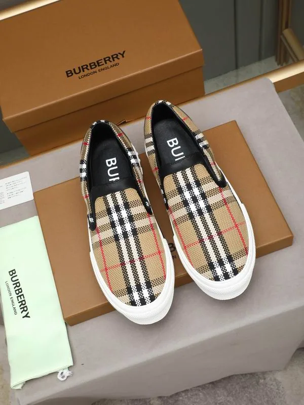Burberry HNX0608 Check Slip-On Sneakers, catalog view 1, hnx0608