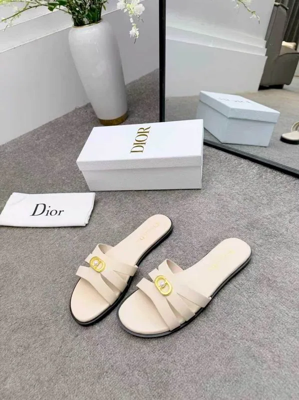 Dior MNS0713 White Strap Slide Sandals, catalog view 1, mns0713