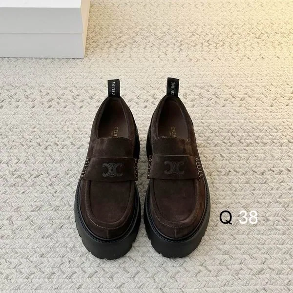 Celine LY0801 Dark Platform Loafers, catalog view 1, LY0801