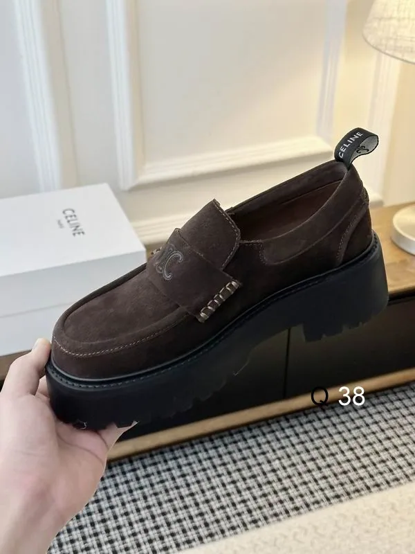 Celine LY0801 Dark Platform Loafers, catalog view 3, LY0801