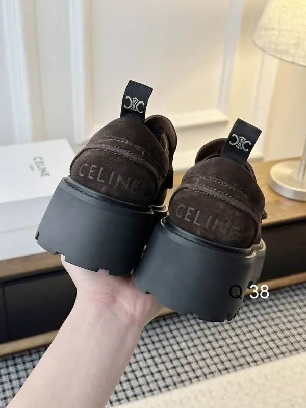 Celine LY0801 Dark Platform Loafers, catalog view 4, LY0801