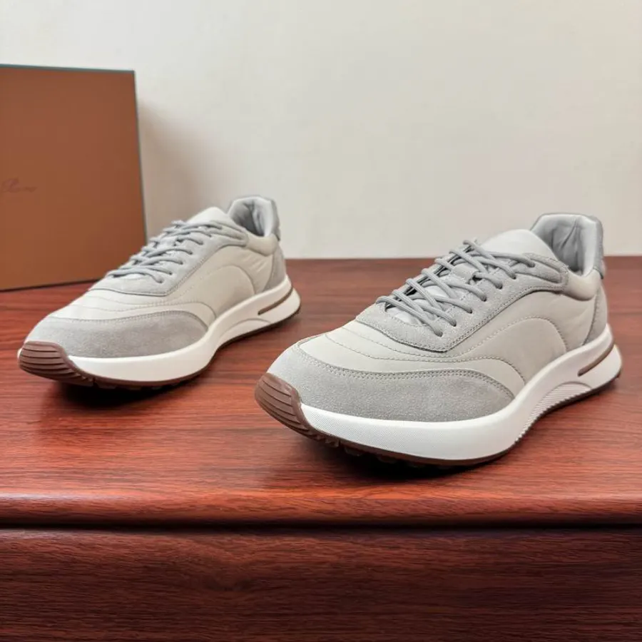Loro Piana MNS0703 Grey Runner Sneakers, catalog view 3, MNS0703