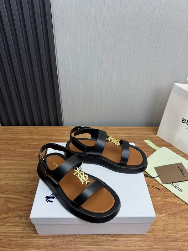 Burberry MNS0701 Black Buckle Strap Sandals, catalog view 3, mns0701-sandal