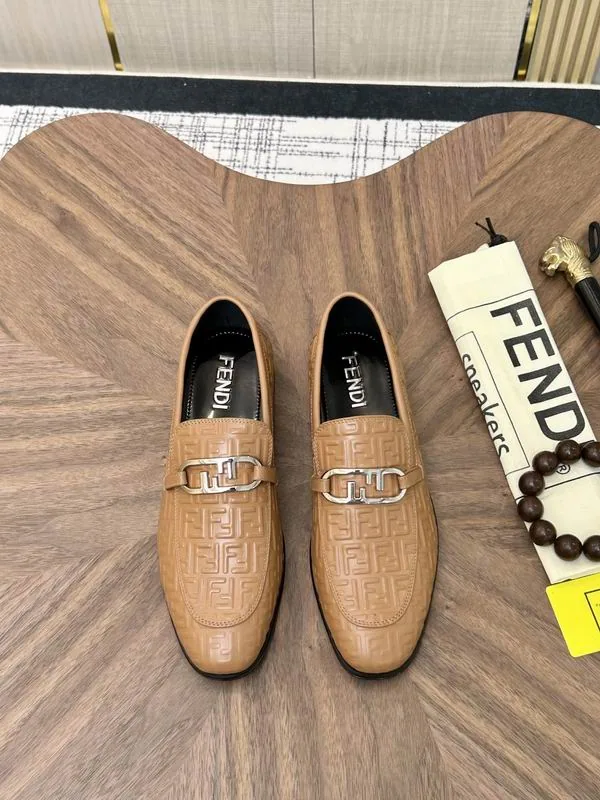 Fendi MNS0703 Tan Loafer Mules, catalog view 1, mns0703