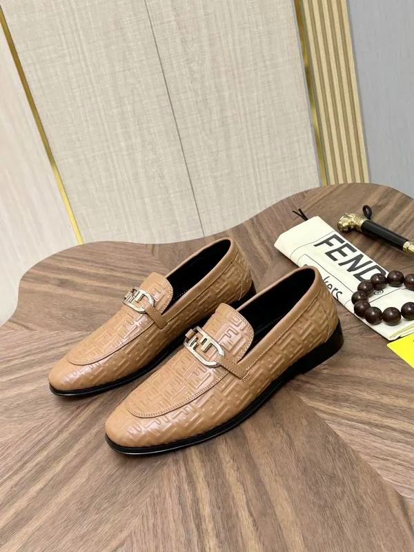 Fendi MNS0703 Tan Loafer Mules, catalog view 2, mns0703