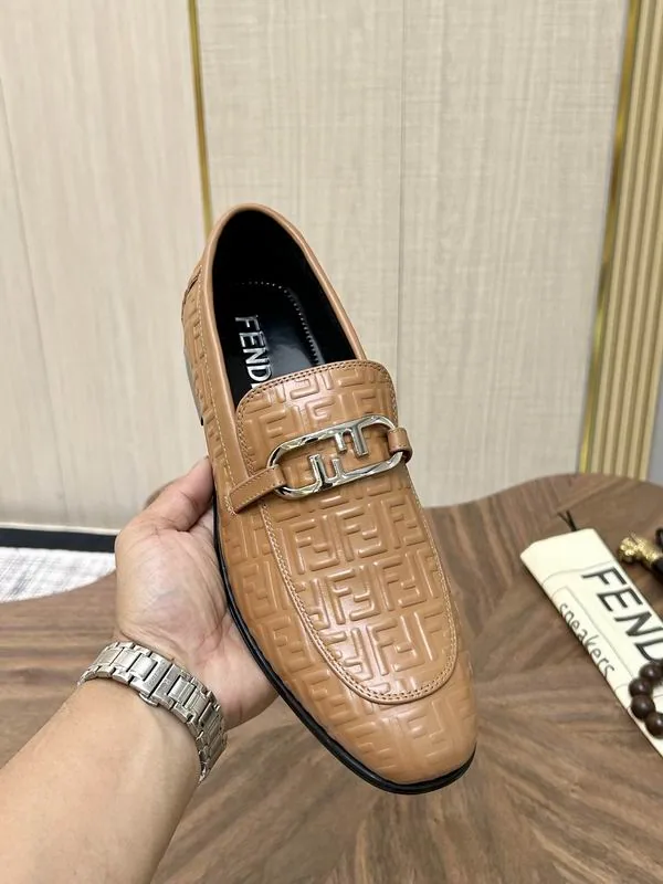 Fendi MNS0703 Tan Loafer Mules, catalog view 4, mns0703