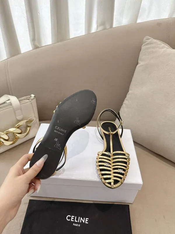 Celine MNS0702 Cream Striped Lace-Up Sneakers, catalog view 5, mns0702